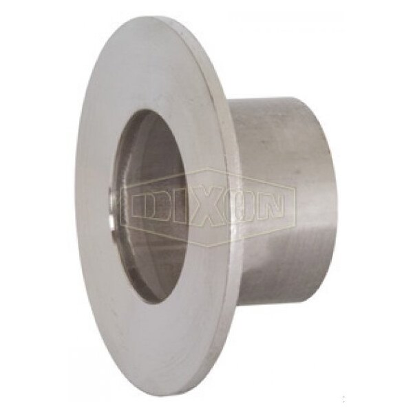 Dixon Type A Stub End, 4 in Nominal, Butt Welded End Style, 316L SS, Domestic 14VB-R400 - main